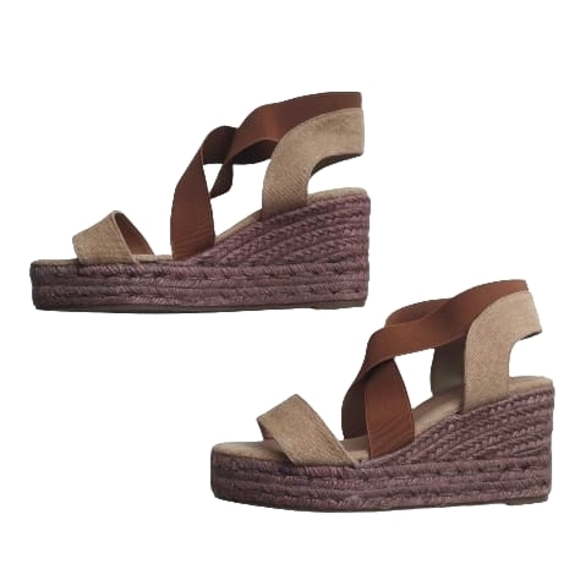 Castaner Women's Espadrilles Wedge Sandals Brown Size 39 NEW - Picture 3 of 9